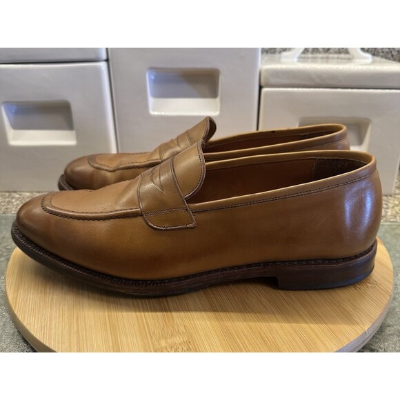 Allen Edmonds Lake Forest Men\'s 10.5 Dress Loafer Walnut Leather Slip On Shoe main image 14